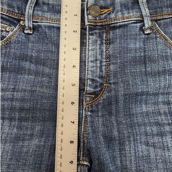 Chico's Jeans Womens 00 XS/2 Blue So Slimming Girlfriend Slim Leg Crop Stretch - Picture 10 of 13